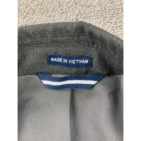 Saddlebred Blazer Men 40R Gray Motion Stretch 2 Button Lined Suit Jacket Poly - Picture 3 of 9